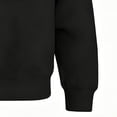 thumbnail image 4 of CYRBOKO Girls Sweatshirts, Fleece Lined Casual Crew Neck Cotton Long Sleeve Tops Black Size 7-8 T, 4 of 5
