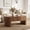 Rustic Brown 1, variant on 43.3" Rectangular 2-Tier Wood Coffee Table Modern Farmhouse Center Table With Storage Shelf Sturdy Base For Living Room Office (Rustic Brown)