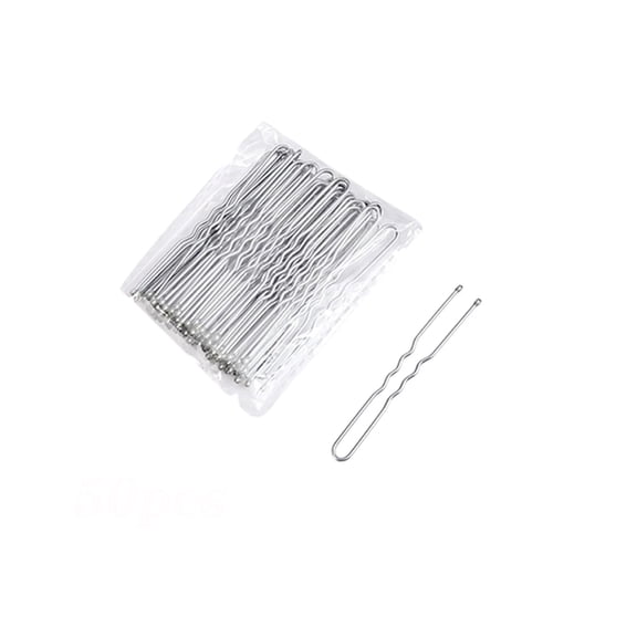 TUWAFE 50 Pcs Bobby Pins, Strong U-Shape Hair Pins for Women