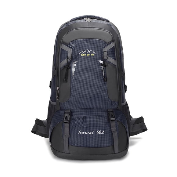 Toystoory de 60L para acampar al aire libre, mochilas de gran capacidad, para escalada, viaje de pesca, bolsa ligera plegable Ropa Deportiva, Zapatos Azul oscuro