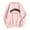 Pink, variant on Rovga Sweatshirts Women Casual Long Sleeve Graphic Crew Neck Sweatshirts Pullover Tops Female Outwear