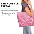 thumbnail image 2 of Disketp Pink Glitter Bolsa Tote Estampada para Mujer, Bolso de Hombro y de Mano para Compras y Viajes, 2 of 8
