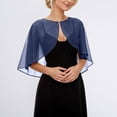 thumbnail image 2 of HJYCHN Hair Scarf Elegant Long Layer Bridal Wrap Shawl Cover up Evening Party Sun Scarf Scarves Poncho Shawl Blue One Size, 2 of 5
