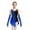 Blue, variant on Aiihoo Girls Shiny Rhinestone Mesh Figure Skating Bodysuit Dress with Gloves Ballet Gymnastics Acrobatics Lyrical Dance Latin Dress Red 6