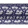 thumbnail image 4 of oneOone Velvet Dark Purple Fabric Florals Sewing Material Print Fabric By The Yard 58 Inch Wide, 4 of 4