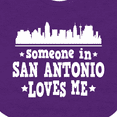 thumbnail image 4 of Inktastic Someone in San Antonio Loves Me Texas Boys or Girls Baby Bib, 4 of 4