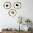 thumbnail image 4 of 3 Piece Round Farmhouse Wall Decor with 6 Piece Interchangeable Flowers 12'' Medallion Wood & Metal Rustic Wall Art for Living Room Bedroom Kitchen Bathroom Dining Room Home Decorations, 4 of 7