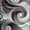 Purple, variant on Handcraft Rugs-Swirls Abstract Design Modern Contemporary Hand Carved Area Rug-Silver/Purple/Gray/Black