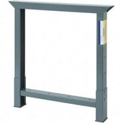Worksmart Gray Workbench Leg for 30" Surface, 29" to 33" Adjustable Height