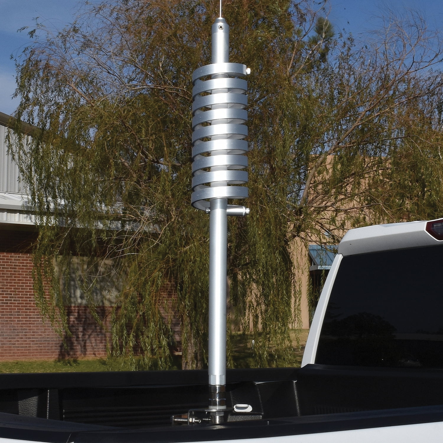 Tram 37,000-Watt Big FlatCat Trucker Aluminum CB Antenna with 51-1/4-Inch Stainless Steel Whip and 9-Inch Shaft