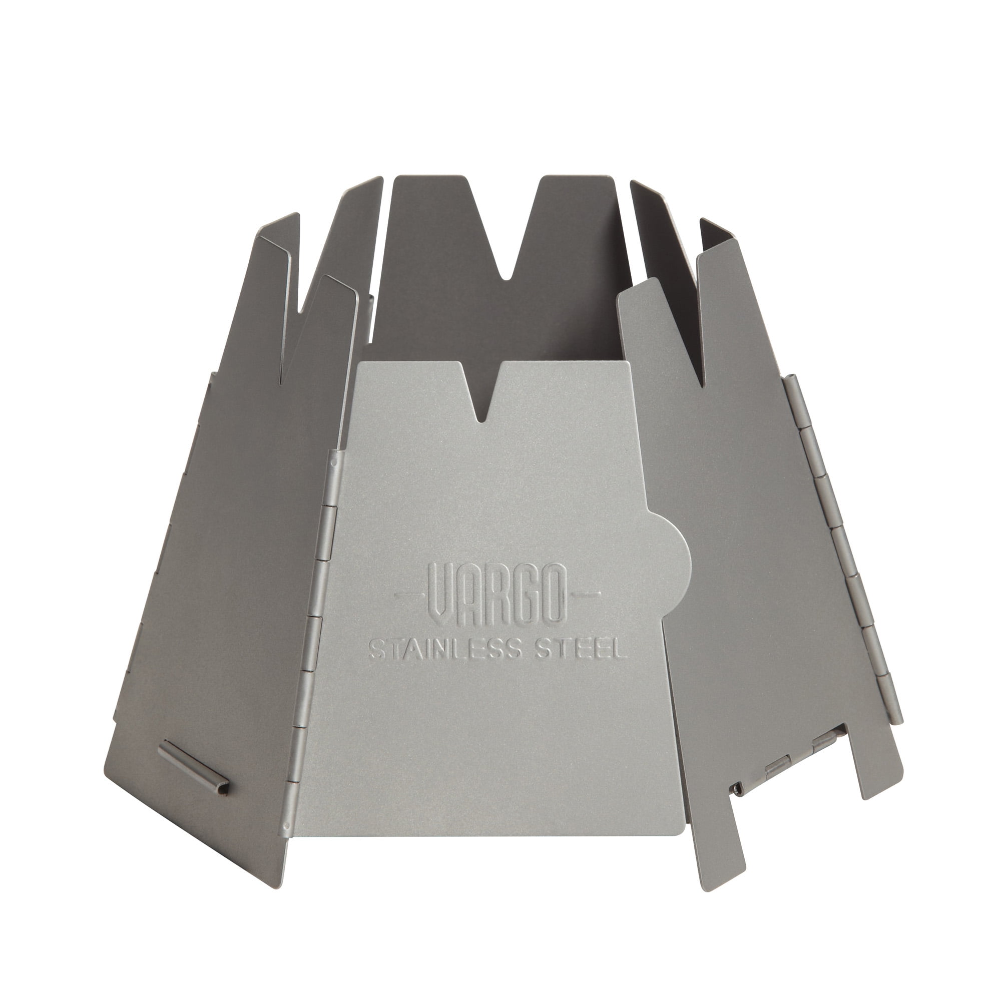 Vargo Hexagon Wood Stove Stainless Steel by Vargo