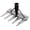 5tooth, variant on Heavy-Duty Iron Weeding Rake, Detachable Hand Weeder with 2 3 4 5 7 Teeth, Garden Weeding Rake Carbon Steel for Lawn Yard Backyard Lawn Loosening Planting