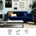 thumbnail image 6 of Mr. Kate Tess Sofa with Soft Pocket Coil Cushions, Small Space Living Room Furniture, Blue Velvet, 6 of 13