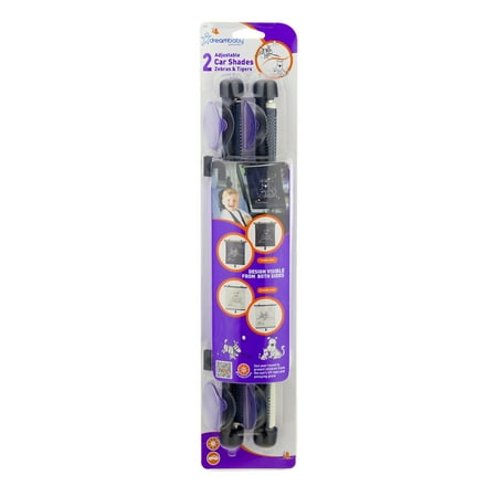 Tigers 2 Car - Dreambaby Adjustable Car Shades, Zebras & Tigers - 2 CT2.0 CT