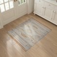thumbnail image 3 of ODIKA 3'x5' Washable Accent Rug Pet Friendly, Non-Shedding Mat Seagrass Boho Herringbone Striped Minimalist Zigzag Lattice Border for Bedside, Nursery Room, 3 of 7