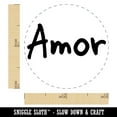 thumbnail image 2 of Amor Love Spanish Self-Inking Rubber Stamp Ink Stamper - Green Ink - Mini 1/2 Inch, 2 of 7