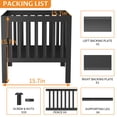 thumbnail image 5 of 16 X 16 Inches Square Fire Pit/bonfire Pit - For Garden Family Parties & Camping Durable And Portable Design Outdoor Enjoyment Four-sided Hollow Breathable Black, 5 of 6
