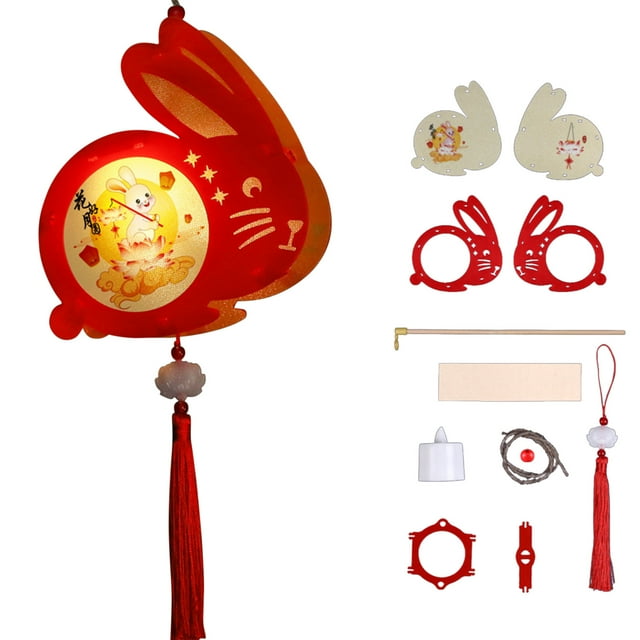 Mid- Festival Portable Lantern Luminous Lantern DIY Material Package Antique Decorative Lantern
