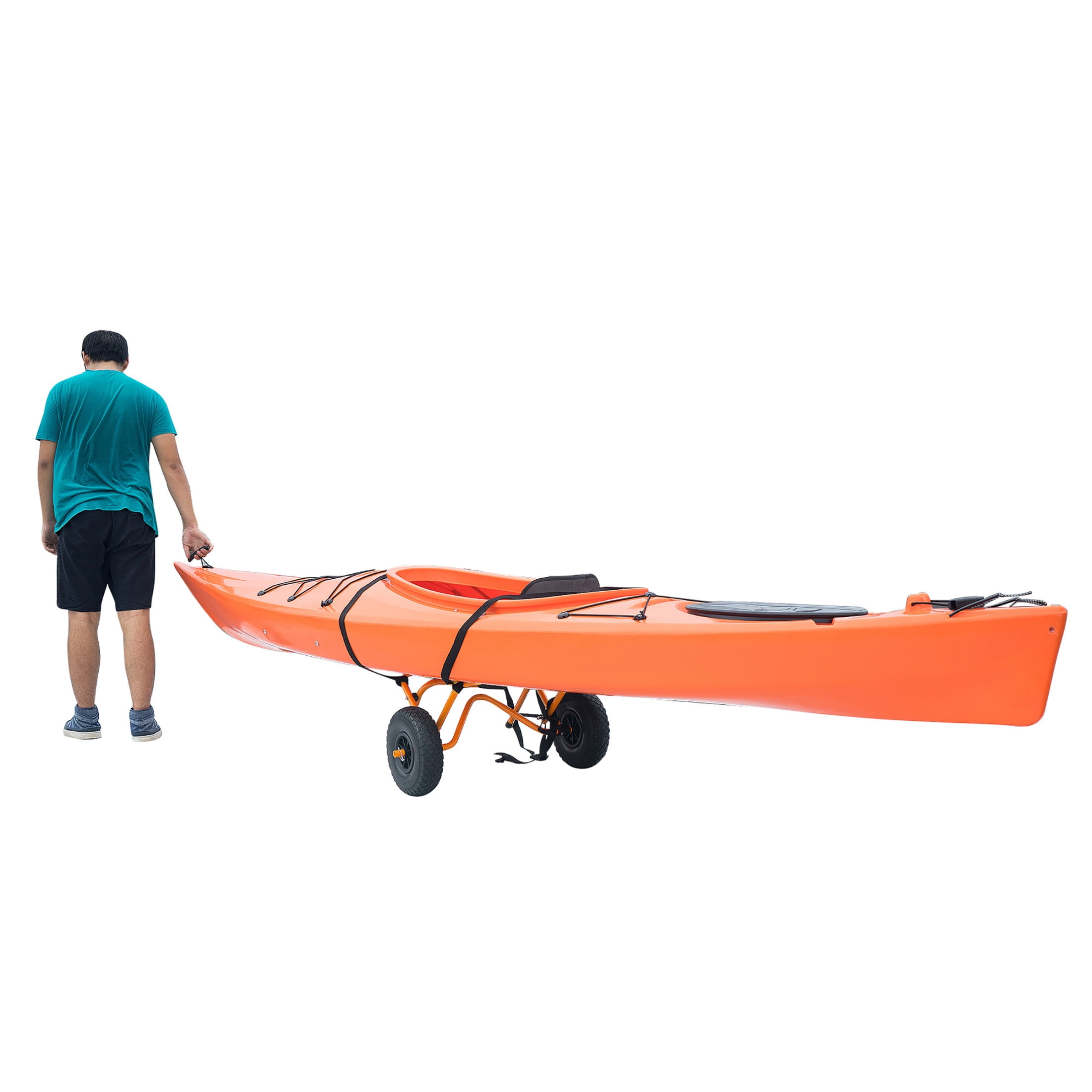 Rad Sportz Foldable Kayak Cart with Airless Tires and 150lb Capacity