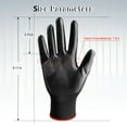 thumbnail image 4 of Innens 1-12Pairs Nitrile Coated Work Gloves Polyurethane Palm Coated Nylon Safety Shell, 4 of 8