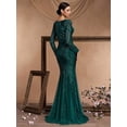 thumbnail image 2 of Lucyinlove-Vestidos de Noche de tul con lentejuelas para mujer, vestidos elegantes de manga larga, sirena de lujo, vestido Formal de dama de honor para fiesta de graduación, 2024, 2 of 5