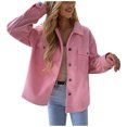 thumbnail image 2 of OKBOP Sweater for Women,Fashion Women Winter Solid Color Long Sleeve Buttons Winter Coat Cardigan Blouse, 2 of 9