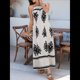thumbnail image 4 of Vestido de Verano para Mujer 2025, Estampado Floral, Tirantes Finos, Holgado, Estilo Bohemio, para Playa y Vacaciones Albaricoque S, 4 of 9
