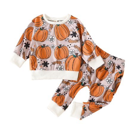 

Coerni Toddler Baby Boy Clothes Set alloween Long Sleeve Crewneck Sweatshirt Top Casual Pants Set Cute Fall Winter Outfits