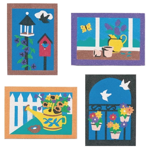Sand Art Boards - Garden, 5" x 7" (Pack of 12)