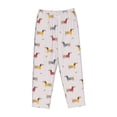 thumbnail image 4 of Goofa Dachshund Dog Puppy Printed Soft Pajama Pants for Women, Wide Leg Comfy Casual Lounge Yoga Pants-Large, 4 of 9
