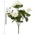 thumbnail image 3 of Artificial Geraniums Outdoor Flowers, Fake Silk Plants with Blooms, UV Resistant Plastic Greenery, Spring Floral Decor, Artificial Flowers for Garden Porch Planter Decoration, 3 of 4