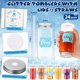 thumbnail image 2 of Vasos Skylety Winter de plástico reutilizables de 400 ml con tapas y pajitas, 2 of 7