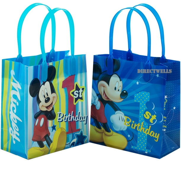 Mickey Mouse 1st Birthday 12 Authentic Licensed Reusable Small Goodie