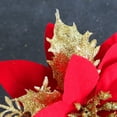 thumbnail image 5 of Christmas Fake Flower Faux Silk Flower,Xmas Flower Decor for Home, 5 of 7