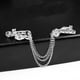 thumbnail image 5 of Insignia de Solapa Elegante para Hombre de 2 Piezas con Broche de Cadenas para de Esmoquin, 5 of 9