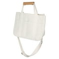 thumbnail image 5 of HEMOTON Canvas Tote Bag for Women, Beige Handbag with Spacious Interior, Material, 12.5 x 15 x 5 Inches, Perfect for Mom, 5 of 5