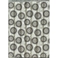 thumbnail image 5 of Serafina Home Boho Fabric Shower Curtain, Navy Blue and Mustard Yellow Ornate Medallion Circle, 70" x 72", 5 of 6