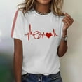 thumbnail image 2 of Harpily Women's Casual Top 2025 Summer Women's Baseball Print T Shirt, 2 of 4