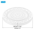 thumbnail image 2 of Uxcell 4 Inch Absorbent Diatomaceous Coaster, Instant Dry Drip Tray for Indoors, White 2Pcs, 2 of 5
