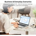 thumbnail image 4 of HP 17 inch Laptop, AMD Ryzen 5 7430U Processor, 8GB RAM, 512GB SSD, 17.3" 250 Nits FHD IPS Display, Webcam, Wi-Fi 6, Numeric Pad, Windows 11 Pro Computer PC for Business & Students, 4 of 8
