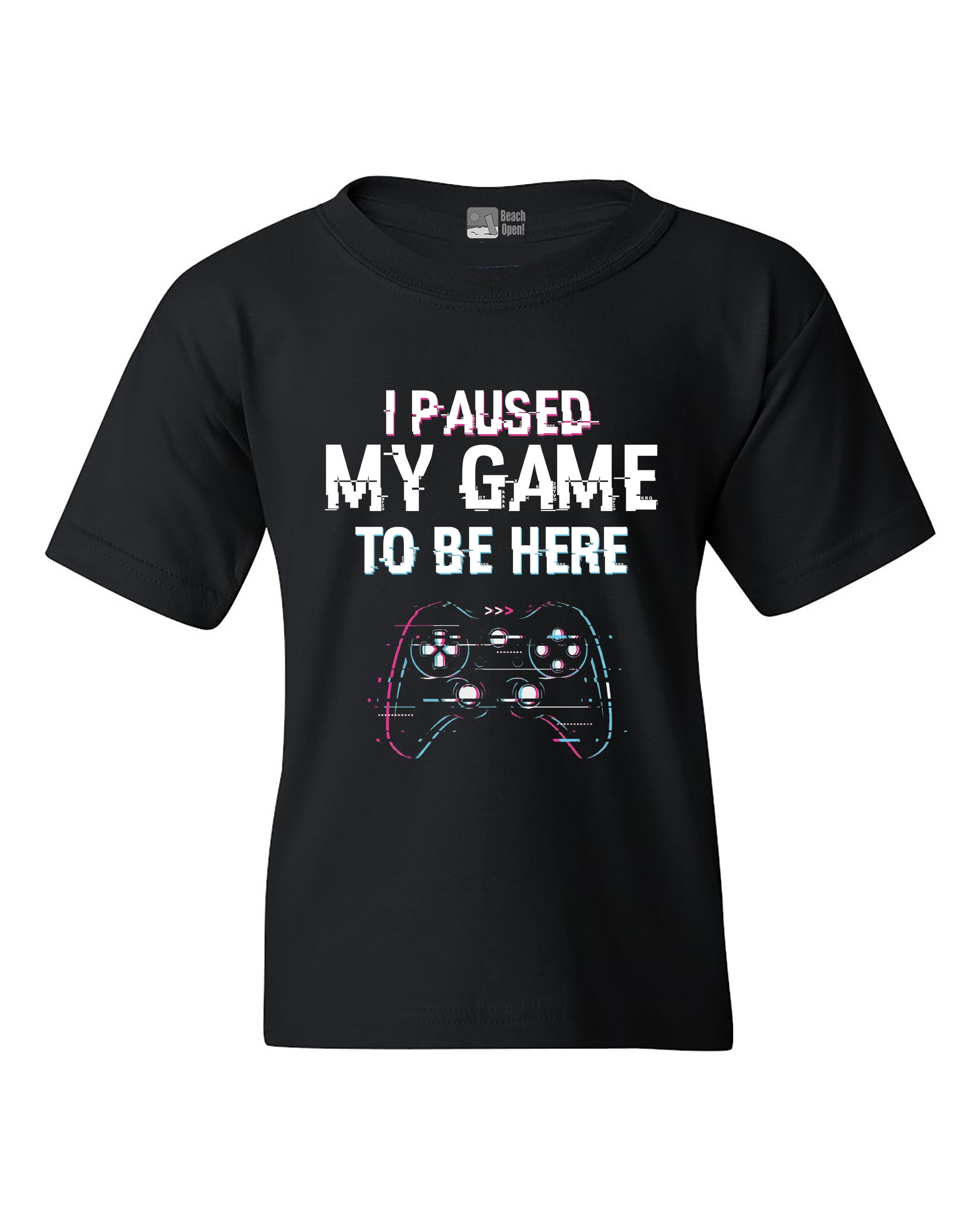 Youth I Paused My Game to be Here Kids graphic Tees Funny Graphic Tees for kids