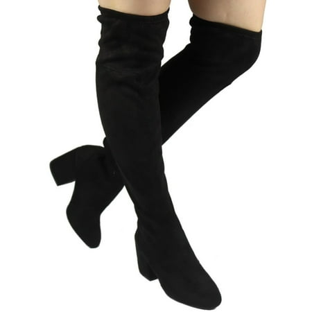 

ADA-33 CHUNKY HEEL KNEE HIGH BOOTS