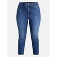 thumbnail image 5 of Terra & Sky Women's Plus Signature High Rise Skinny Jeans, 30" Inseam, Sizes 16W-26W, 5 of 5