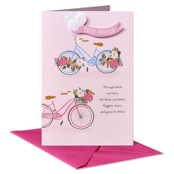 American Greetings Birthday Card for Friend (True Friendship and Bike Theme)