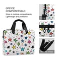 thumbnail image 4 of FORMRS 16" Laptop Bag Carrying Sleeve Case with Handle Travel Shoulder Briefcase, Green Stars, 4 of 8