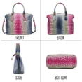 thumbnail image 2 of LHSHID Women Purse Satchel Bag Long Crossbody Classy Tote Bag Top Handle Vegan Leather Ladies Handbags Embossed Pattern, 2 of 8