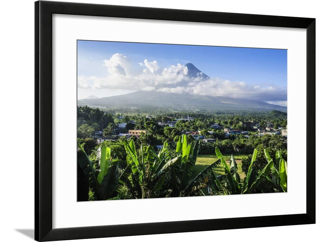 View From The Daraga Church Over Mount Mayon Volcano Legaspi