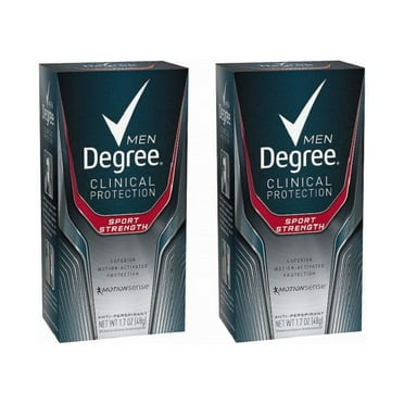 Degree Men Clinical Antiperspirant Deodorant Sport Strength 1.7 Oz (Pack Of 2)