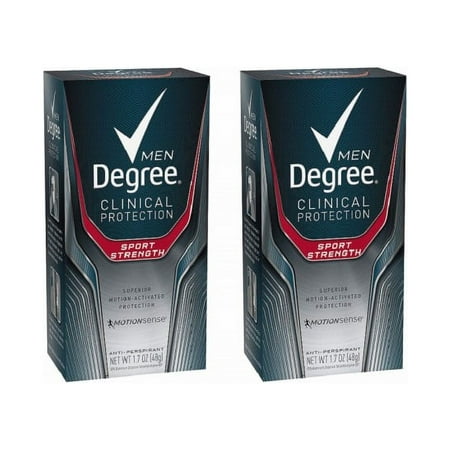 Degree Men Clinical Antiperspirant Deodorant Sport Strength 1.7 Oz (Pack Of 2)