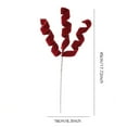 thumbnail image 7 of Opvise Velvet Spiral Christmas Stems with Insertion Rod 45cm Red and Green Decorative Tree Picks for Holiday Tree Garlands Wreaths, 7 of 7